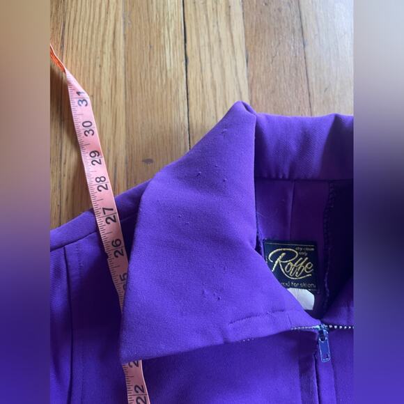 70s Vintage Roffe Purple Snow Suit with Matching Vest - Picture 8 of 15